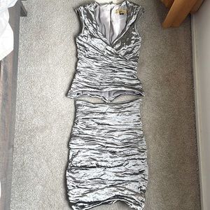 Vintage Nicole Miller two piece dress.